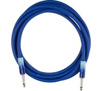 Fender Ombré Cable para Guitarra & Bajo Eléctrico Straight 3M Belair Blue | Cable instrumento jack 6.35mm recto, 3M, guitarra eléctrica y bajo, blindaje profesional, color Belair Blue