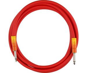 Fender® »OMBRÉ INSTRUMENT CABLE« Cable para instrumentos | Cable para guitarra |3 Metros | Jack recto | Color: Tequila Sunrise
