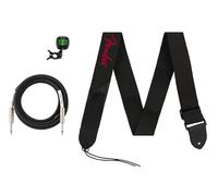 Fender Pack de accesorios: cable, afinador con clip y correa