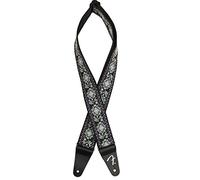 Fender Pasadena Correa Tejida para Guitarra, Loto Azul | Correa tejida resistente, diseño floral loto azul, para guitarra eléctrica y acústica, accesorio Fender premium