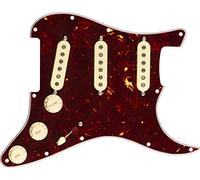 Fender Pickguard Strat Prewired Vintage Noiseless SSS Tortoise | Precableado Strat, pastillas Vintage Noiseless SSS, concha tortuga, sin ruido, fácil instalación, guitarra eléctrica