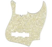 Fender Plaque Jazz Bass 10 trous white pearl