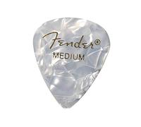 Fender Premium Celluloid 351 Medium white moto - Pack 12 púas 351 Premium Celluloid White Moto, Medium
