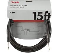Fender Professional Series Cable de Instrumento para Guitarra, 4.5m, Recto/Recto, Negro