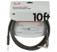 Fender Professional 10ft Straight/Angle Instrument Cable Black