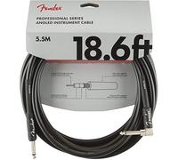 Fender Cable para guitarra eléctrica Professional 5,6 m recto/acodado negro