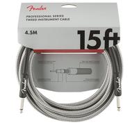 Fender Professional Series 4.5M/15ft Instrument Cable White Tweed