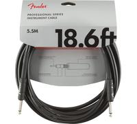 Fender Professional Series Cable de Guitarra Recto/Recto 18.6ft | Cable para guitarra eléctrica, 99% cobre libre de oxígeno, bajo nivel de ruido, conectores jack de 1/4" niquelados