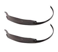 Fender Protector Embellecedor Rueda Trasera Coche Para Chevy Para Corvette C7 De Cuerpo Ancho 2014-2019 Arcos Moldeados Bengalas 2 Piezas Estilo Fibra Guardabarros Coche(Negro brillante)