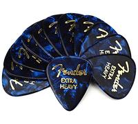 Fender® Púas de celuloide 351 Shape Classic - Forma: 351 - Paquete de 12 - Grosor: X-Heavy - Color: Azul Moto