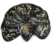 Fender Púas prémium con forma 351, extra pesadas, Black Moto, 12 unidades