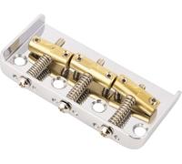 Fender® Puente Custom "Cut Off" de estilo vintage Tele® Bridge para Fender® Telecaster® - Cuerdas de latón compensadas - Acabado cromado
