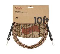 Fender Pure Hemp 10ft Straight Instrument Cable Rainbow