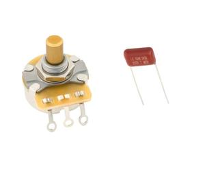 Fender Pure Vintage Potenciómetro 250K Eje Sólido para Guitarra | Control de volumen o tono, compatible con perillas de tornillo de ajuste, mejora para Stratocaster