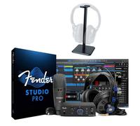 Fender Quantum Creator Bundle - Kit de grabación con trípode para auriculares keepdrum