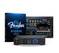 Fender Quantum HD 2 | Interfaz de audio USB-C 20x24 para producción musical, preamplificadores de micrófono MAX-HD, entradas de instrumentos frontales, E/S ADAT y S/PDIF, ganancia automática, salidas