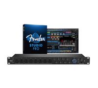 Fender Quantum LT 16 - Interfaz de audio USB-C de 16 pulgadas y 8 salidas para producción musical, ocho preamplificadores de micrófono MAX-HD, 14 entradas de línea, controladores de baja latencia