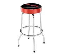 "Fender Red Sparkle Logo Barstool 30"""