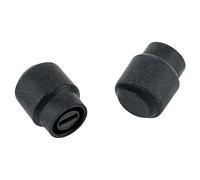Fender Road Worn Puntas Top Hat para Selector Tele, Negro, 2x | Repuestos originales Fender, estilo envejecido Road Worn, piezas selector Tele, accesorios guitarra eléctrica