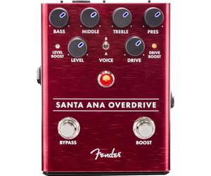 Fender Santa Ana Overdrive Pedal de Efectos para Guitarra | Pedal overdrive vintage, control de tono, ideal para blues, comparable al Tube Screamer, guitarra eléctrica