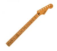 Fender Mástil Stratocaster Arce Tostado 22 Trastes Jumbo Radio 12" | Mástil de repuesto para Stratocaster, acabado satinado, perfil ovalado plano, arce tostado, gran facilidad de ejecución