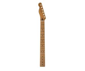 Fender Satin Roasted Maple Telecaster LH Neck, 22 Jumbo Frets, 12", Maple, Flat Oval Shape