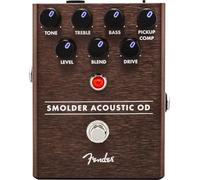 Fender Smolder Pedal Overdrive Acústico con Ecualizador | Para guitarra acústica & electroacústica, overdrive natural, EQ integrado, uso en directo o estudio, pedalboard