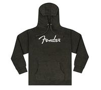 Fender Spaghetti Logo Hoodie, Gray Heather, L