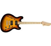 Fender Squier Affinity Starcaster MN 3 Color Sunburst, Incluye cursos virtuales gratuitos en Fender Play