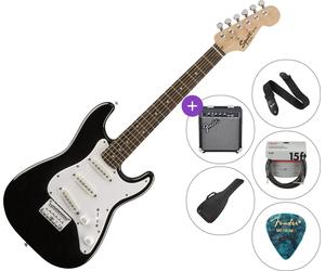 Fender Squier Mini Strat V2 IL Black Deluxe SET Black Guitarra eléctrica