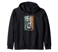 Fender St. Patrick's Day Electric Guitar Irish Flag Backdrop Sudadera con Capucha
