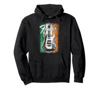 Fender St. Patrick's Day Electric Guitar Irish Flag Backdrop Sudadera con Capucha