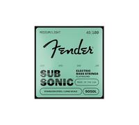 Fender Stainless 9050's Bass Strings, Stainless Steel Flatwound, 9050L .045-.100 Gauges, (4)