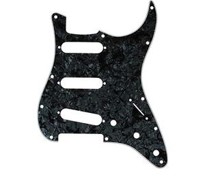 Fender Standard Stratocaster® (11 Hole) Pickguard S/S/S - 4-ply, black pearl