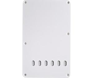 Fender Strat Placa Trasera Cavidad Tremolo Blanco | Recambio original Fender, tapa trasera cavidad tremolo Strat, accesorio pieza guitarra eléctrica, instalación sencilla