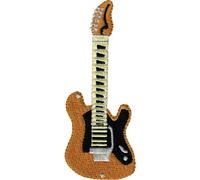 Fender Stratocaster Gold And Orange Guitar Embroidered Iron On Or Sew On Patch