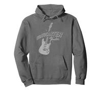 Fender Stratocaster Sparkling Guitar Vintage Poster Sudadera con Capucha, Unisex para Adultos, Asfalto, L