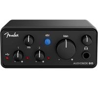 Fender Studio Audiobox Go Interfaz de Audio USB-C 2x2, 24bit/96kHz | Interfaz audio portátil USB-C, 24bit/96kHz, para principiantes, podcast, laptop, home studio, tarjeta de sonido externa