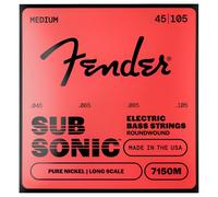 Fender SubSonic 7150M Bass Strings Pure Nickel Long Scale Gauges .045-.105 (4)
