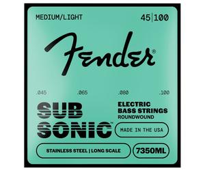 Fender SubSonic 7350ML Bass Strings Stainless Steel Long Scale Gauges .045-.100 (4)