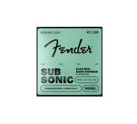 Fender SubSonic 9050L Cuerdas Flatwound para Bajo Eléctrico Light 45-100 | Cuerdas de bajo planas de acero inoxidable, tono suave ideal para jazz, tacto agradable, poco ruido de dedos