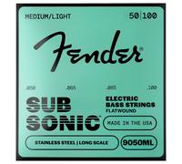 Fender SubSonic 9050ML Bass Strings Flatwound Stainless Steel Longe Scale Gauges .050-.100 (4)