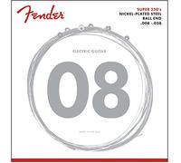 Fender Super 250 Guitar Strings, Nickel Plated Steel, Ball End, 250XS Gauges .008-.038, (6)