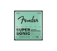 Fender, 073/0150/403 Cuerdas de guitarra 150 originales, niquelado puro, extremo de bola, calibres 150 L, 009/042, (6)