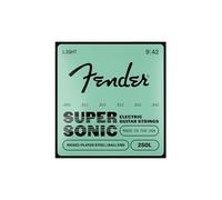 Fender Cuerdas para Guitarra Eléctrica Super 250 – 9-42 Acero Niquelado, Alto Output – 1 juego