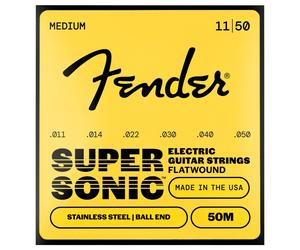 Fender SuperSonic 50M Guitar Strings Flatwound Stainless Steel Ball End Gauges .011-.050