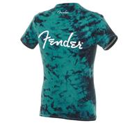 Fender T-Shirt Tie-Dye Logo Blue M