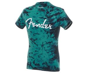 Fender T-Shirt Tie-Dye Logo Blue M