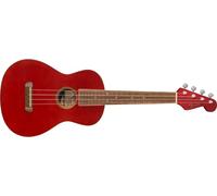 Fender Ukelele Tenor Avalon para Adultos y Niños, Construcción de Madera de Tilo, Diapasón de Nogal, Clavijero Clásico de Fender Stratocaster, en Cereza