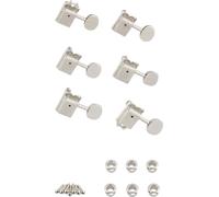 Fender Vintage Locking Tuning Machines with Bushings (Nickel, Pack of 6)